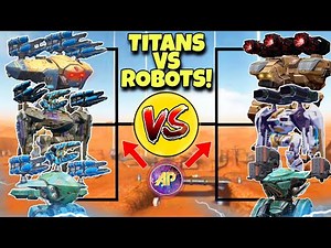 🔥 ROBOTS VS TITANS ALL OUT DAMAGE COMPARISON! || WAR ROBOTS WR ||