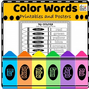 Color Words Posters and Printables | IDENTIFYING COLORS