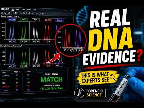 This Is What Real DNA Evidence Looks Like | How Forensic Experts Match DNA Profiles
