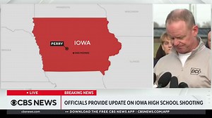 Officials have identified 17-year-old Dylan Butler as the person responsible for the shooting at Perry High School in Iowa that killed a sixth grader and injured five others. Butler was found dead from what was likely a self-inflicted gunshot. | CBS News