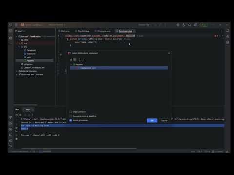 Java Lesson 14 – Abstract Classes & Interfaces