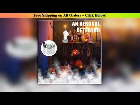 Mini LED Pumpkin Light Fogger Water Fountain Pond Fog Machine For Halloween Christmas Easter Party