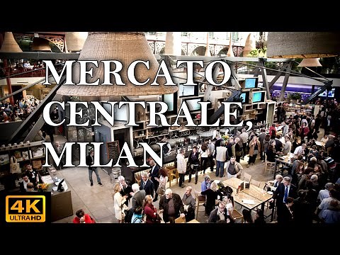[4k] Walking in "Mercato Centrale Di Milano" (early morning) - The best food market in Milan, Italy