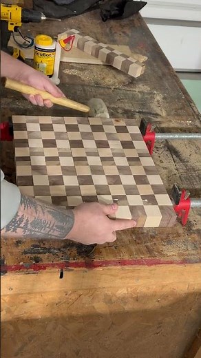 Checkerboard End Grain Cutting Board
