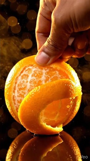 Perfect Orange Peeling Loop 🍊 Satisfying ASMR in 4K