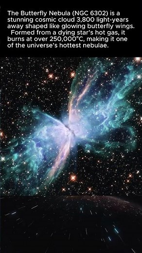 Butterfly Nebula galaxy | Hottest & Most Beautiful Nebula in Space #cosmos #spacefacts