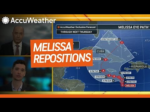 Tropical Storm Melissa's Center Shifts; To Become Major Hurricane