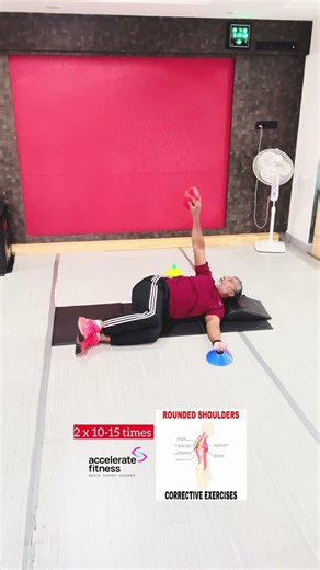 TO IMPROVE ROUNDED SHOULDERS #shorts - Accelerate Fitness - Training Video