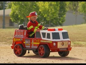Kids Fire Engine (Ride On) Unboxing and Review