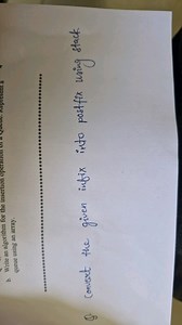 Write an algorithm to convert the given infix expression into p... | Filo