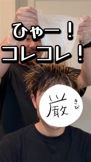 【友達の髪をメッシュキャップでメッシュにしてみた】#hair #hairstyle #haircolour #メッシュ #mesh #メッシュキャップ #hairstyles #ヘアカラー