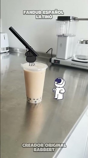 ✨- RABBERT TRIES BOBA TEA (GONE WRONG) - LATIN SPANISH FANDUB #fyp #rabbert #nestor #humor #reel