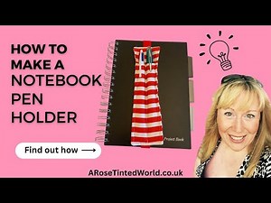 How To Make A Note Book Pen Holder