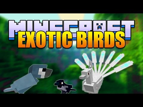Minecraft EXOTIC BIRDS Mod! Peacocks & Woodpeckers! (Minecraft v1.8 Mod Spotlight)