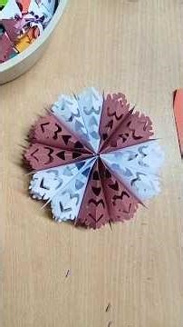 Most Beautiful and Magical Diy Snowflake making Tutorial ❄️✨ #christmascreations #snowflakemaker