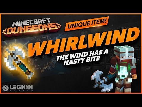 Minecraft Dungeons - WHIRLWIND | Unique Item Guide