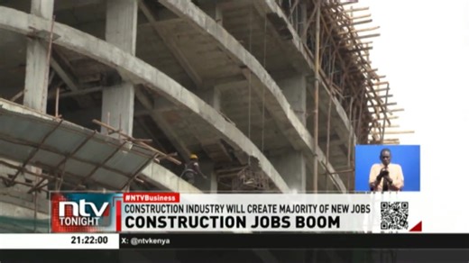 Construction Jobs Boom: The construction industry is poised to create 35.7%, the majority, of new jobs in Kenya between now and 2030 as the building sector booms. #NTVTonight | NTV Kenya