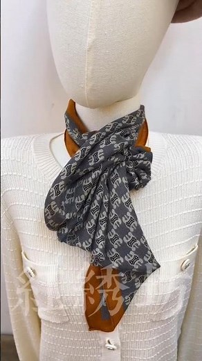 Elegant Scarf Knot Tutorial ✨​The Perfect Scarf Hack for Fall