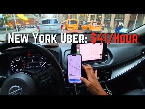 POV: What a Whole Day of Uber Driving Looks Like in New York City on Friday With real Earnings! 🚕💰￼