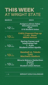New week, new fun events! See what's happening this week on campus. #WrightState #YouBelongHere | Wright State University