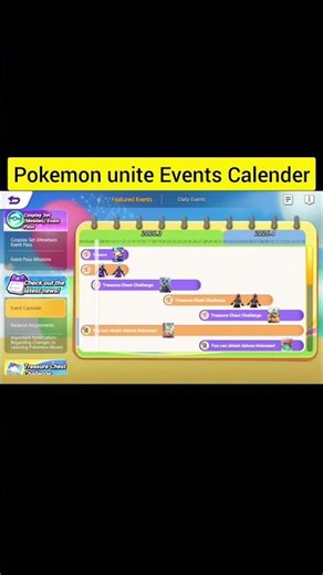 pokemon Unite Events Calender