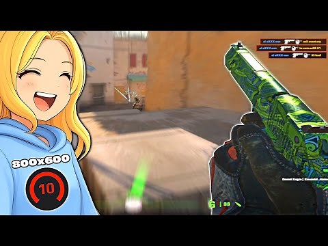 CS2 Faceit LVL 10 with 800x600 Resolution