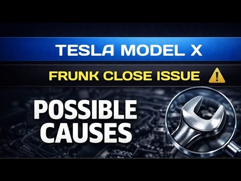 Tesla Model X Frunk Doesn’t Close Fully – Potential Problems Explained