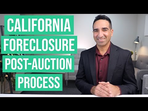 California Foreclosure Post-Auction Process (SB1079)
