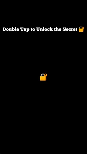 Double Tap to Unlock the Secret 🔐 | Try This Viral Challenge!