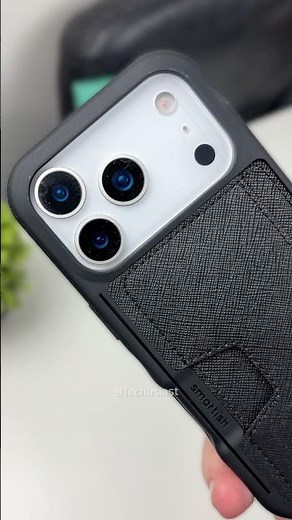Smartish Wallet Slayer Vol 2 Case for iPhone 17 Pro (Black Tie Affair)