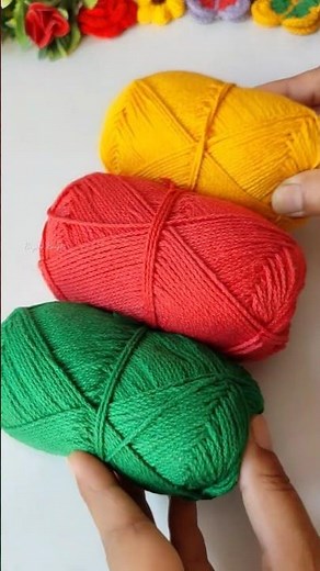 Easy Crochet Keychain🧶 #crochet #shorts #priyazkraft #dit