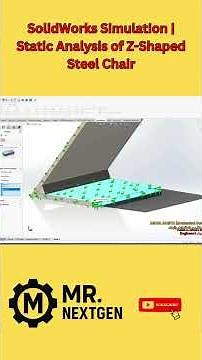 SolidWorks Static Simulation | Steel Chair Stress Test