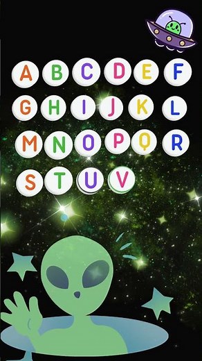 Outer Space Alphabet Song 🌌🎵 #abclearning #alphabetlearning #abcs #kidseducation #kids