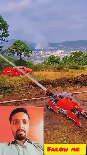 36 reactions | روبوٹ آگ بجھانے کے لئے #FireExtinguisherRobot #FireSafetyRobot #Robotics #FireFightingRobot #Automation #EmergencyResponse #TechInnovation #SafetyTech #IndustrialRobot #FireProtection Fire extinguisher robot, fire safety robot, robotics, fire fighting robot, automation, emergency response, tech innovation, safety tech, industrial robot, fire protection, robot technology, disaster response. | Sufyan Mughal | Facebook