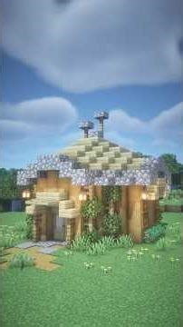 Minecraft EASY Birch House 🏡 Step by Step Tutorial #minecraft #shorts