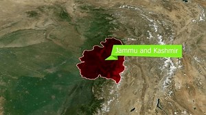 High-resolution Political Map Jammu Kashmir Featuring Stock Footage Video (100% Royalty-free) 3709411555 | Shutterstock