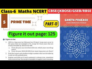Class 6 Maths Ganita Prakash Chapter 5 Prime Time | Part 11 #grade6maths