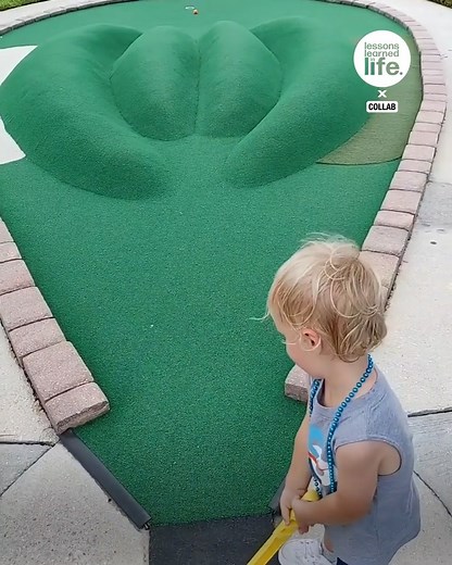 Toddler is a better golfer than dad | Lessons Learned In Life