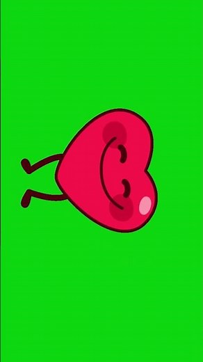 Cute heart animation green screen | love emoji chroma key background #animation #heart