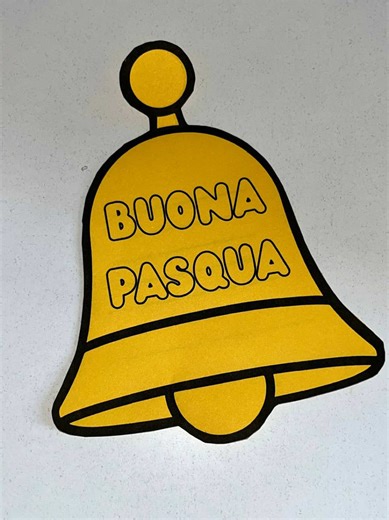 Campana di Pasqua da colorare, ritagliare e montare: un lavoretto semplice e creativo per la classe 🔔🐣 #teachersoftiktok #easter #pasqua #foruyou #perteeee
