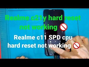 realme c21y hard reset not working/ free tools download