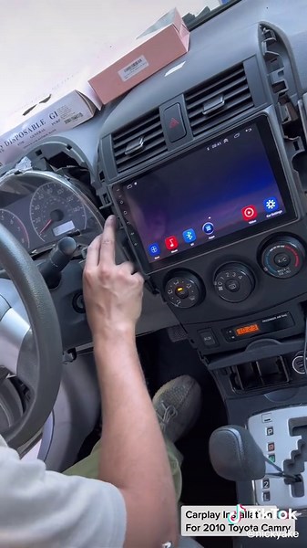 Today i did Android stereo upgrade for 2010 Toyota Camry joyful! #toyotacamry #stereo #android #carplay #ios #applecarplay