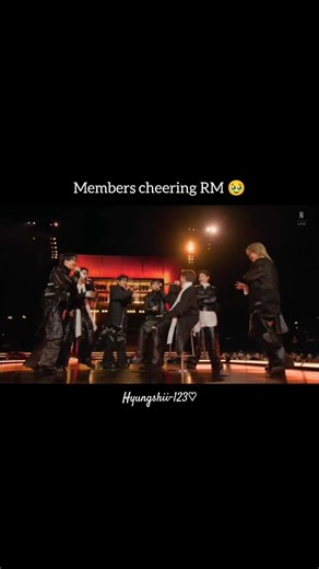 Members Cheering RM 🥹💜#bts #btscomebacklive #shortvideo #youtubeshorts #kpopidol #bangtanboysbts