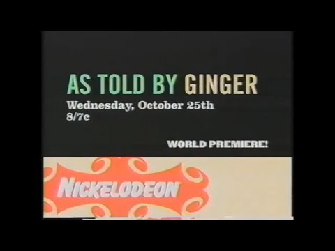 Nickelodeon — "World Premiere!" promo: "As Told by Ginger (2000)