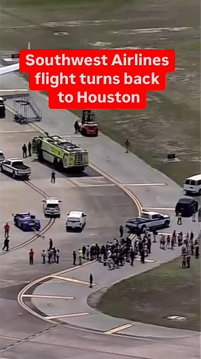 76K views · 1.2K reactions | A Southwest Airlines flight from Houston to Mexico returned to Hobby Airport Thursday after a report of an engine issue, the FAA says. Passengers evacuated the plane on the taxiway using slides. The airport says none of the passengers required medical assistance. | FOX 26 Houston | Facebook