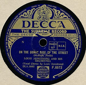 Louis Armstrong And His Orchestra - On The Sunny Side Of The Street / Once In A While