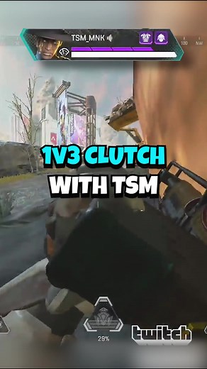 1v3 CLUTCH with TSM 😈 #apex #apexlegends #gaming