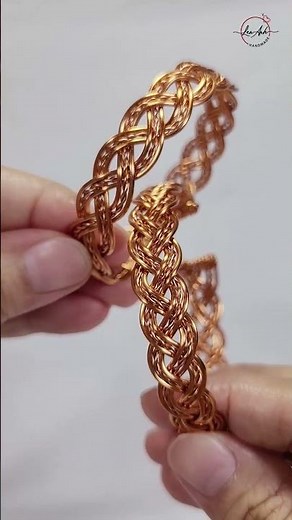 3-wire braid - Free tutorial video link above the title #shortsvideo #handmade #jewelry