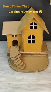 Miniature cardboard craft step by step making guide | Garden hobby idea