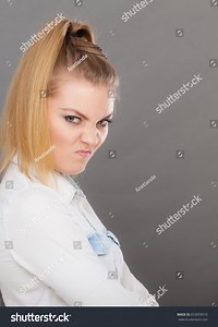 Negative Emotion Feelings Attitude Angry Grumpy Stock Photo 653059510 | Shutterstock